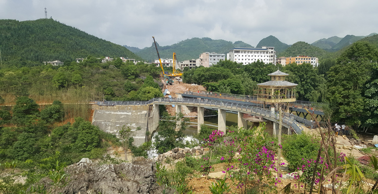 黄果树国家城市湿地公园项目景观桥梁护栏工程